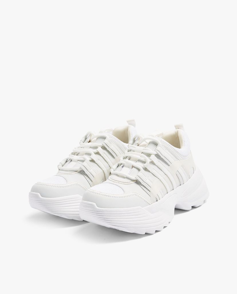TOPSHOP - Giày sneaker nữ COLORADO White Chunky Trainers
