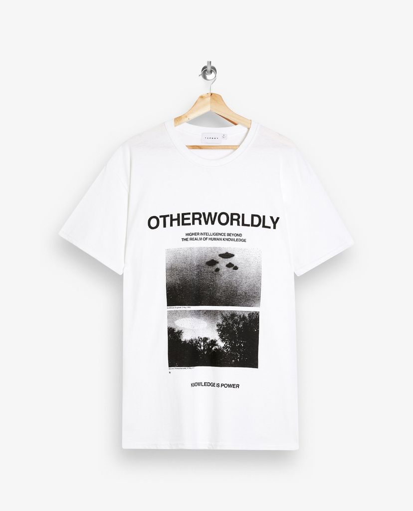 TOPMAN - Áo thun nam cổ tròn tay ngắn OtherWorldly