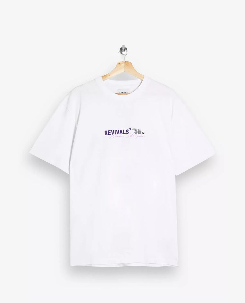 TOPMAN - Áo thun nam cổ tròn ngắn tay Revivals Print