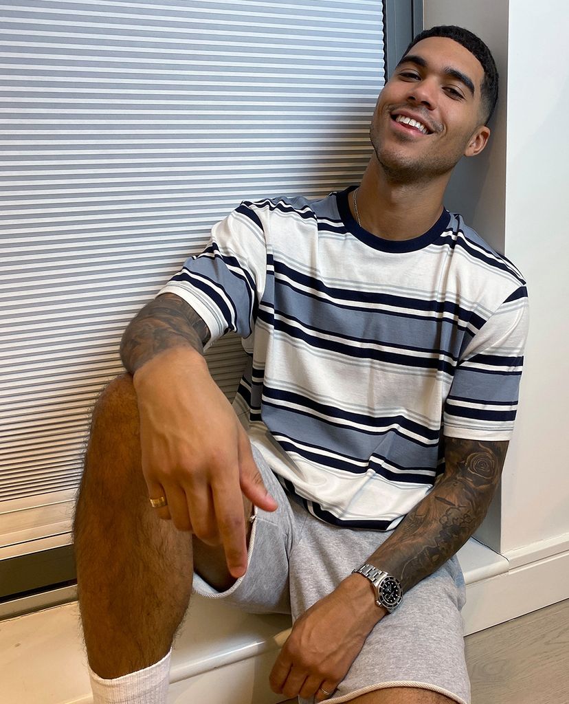 TOPMAN - Áo thun tay ngắn cổ tròn White And Grey Stripe