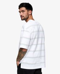 TOPMAN - Áo thun nam phom suông ngắn tay Stripe