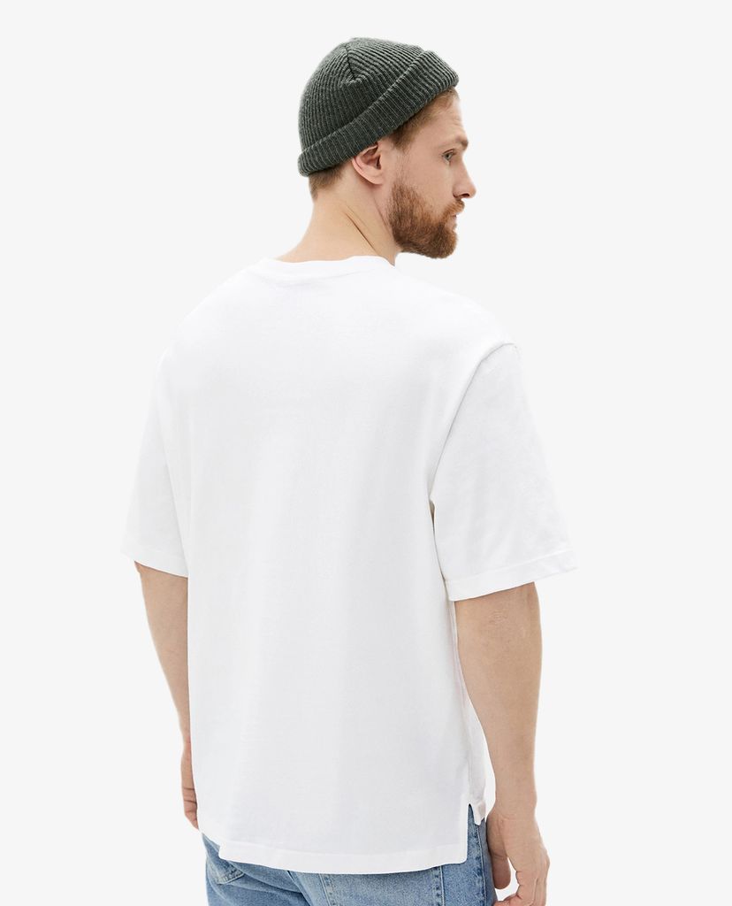 TOPMAN - Áo thun nam ngắn tay CONSIDERED White Boxy