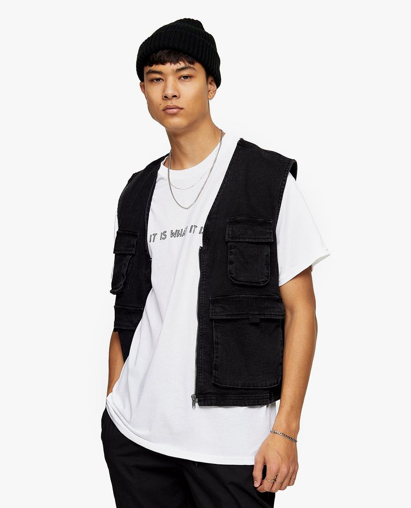 TOPMAN - Áo thun cổ tròn tay ngắn It Is Print