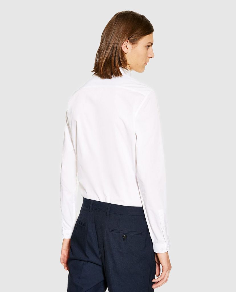 TOPMAN - Áo sơ mi nam tay dài White Slim Smart