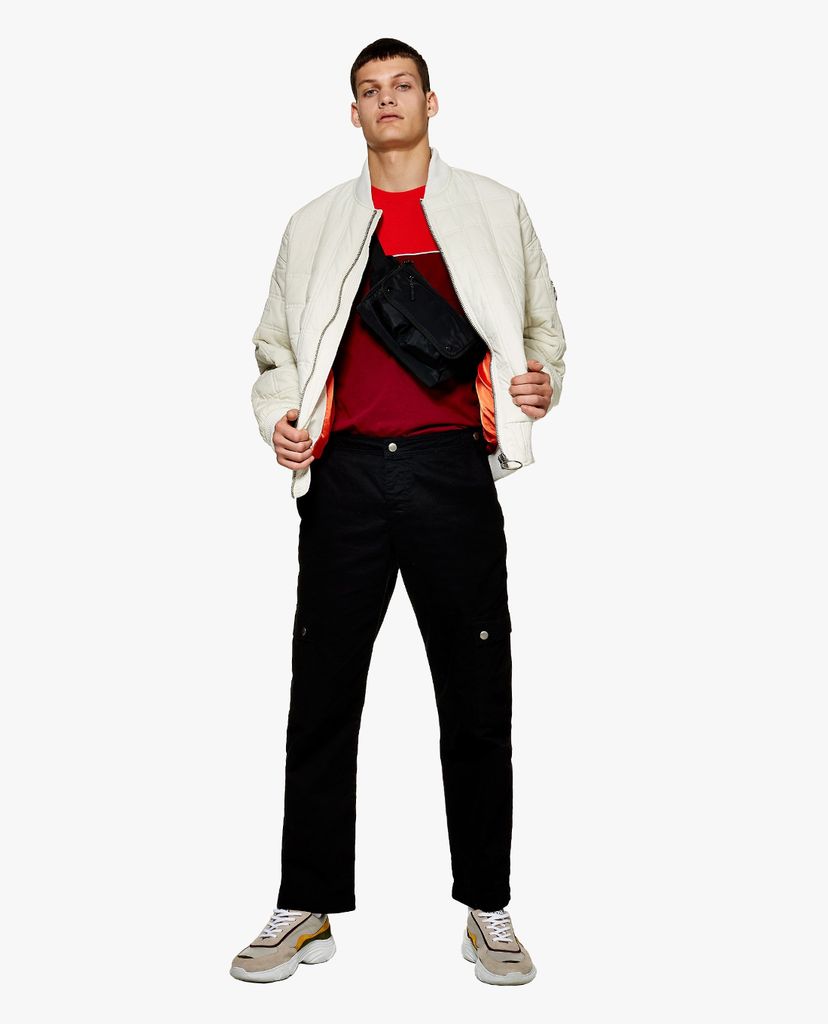 TOPMAN - Áo khoác nam bomber chần bông thời trang