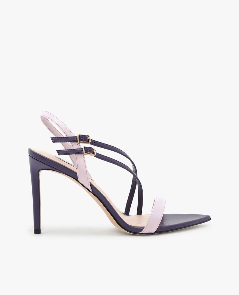 CHARLES & KEITH - Giày sandal cao gót phối quai ngang chéo thời trang