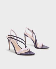 CHARLES & KEITH - Giày sandal cao gót phối quai ngang chéo thời trang