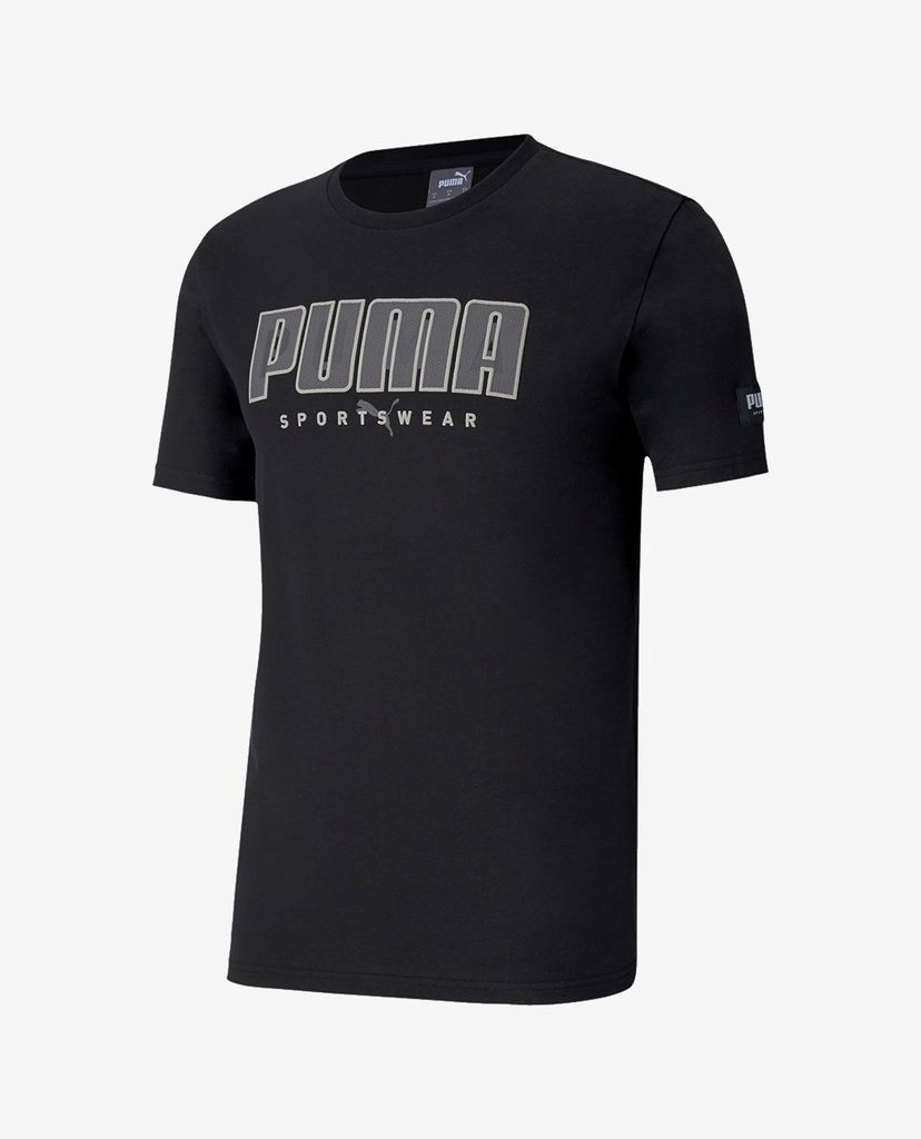 PUMA - Áo thun nam cổ tròn tay ngắn Train ATHLETICS