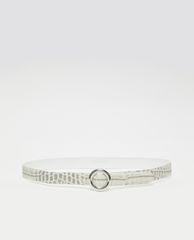 MAX&Co. - Thắt lưng nữ bản nhỏ Slim Crocodile Print