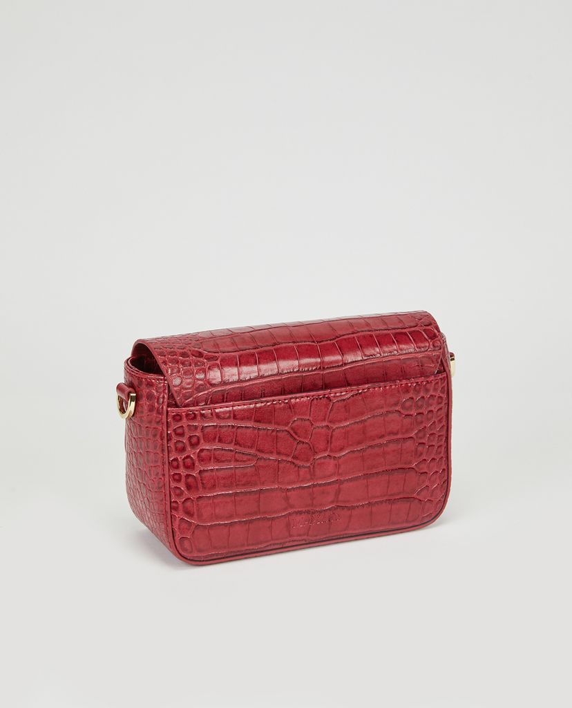MAX&Co. - Túi đeo chéo nữ nắp gập Crocodile Print