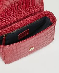 MAX&Co. - Túi đeo chéo nữ nắp gập Crocodile Print