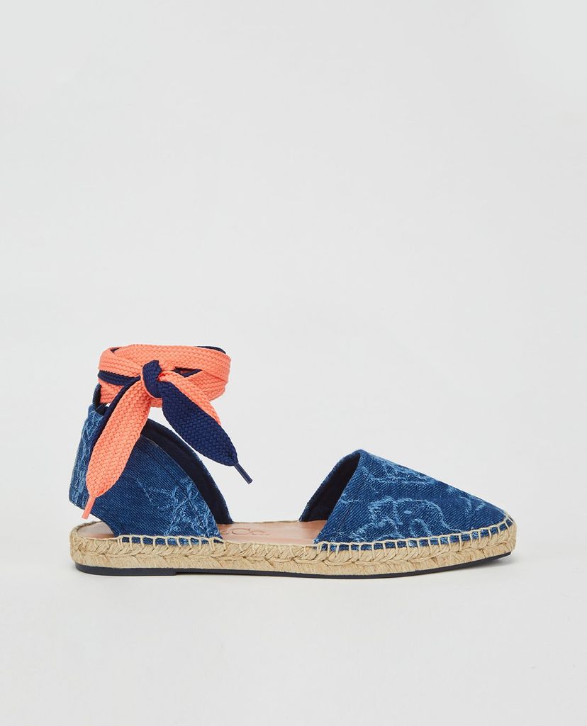 MAX&Co. - Sandal nữ đế cói Jacquard Denim