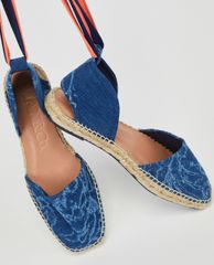 MAX&Co. - Sandal nữ đế cói Jacquard Denim