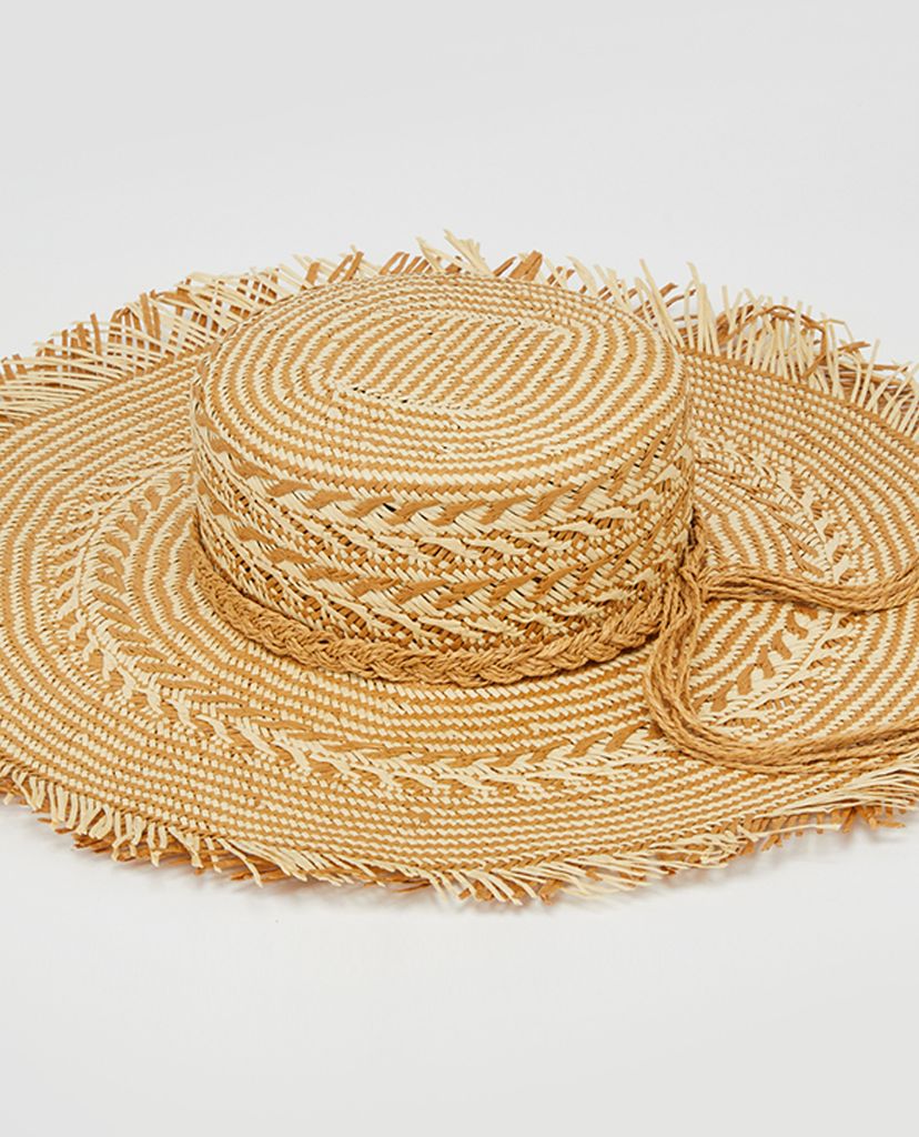 MAX&Co. - Nón cói nữ tua rua Wide Brimmed Straw
