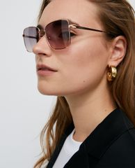 MAX&Co. - Kính mát nữ gọng vuông Metallic Square