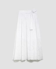 MAX&Co. - Chân váy midi phối thắt lưng St Gallen Embroidered Cotton