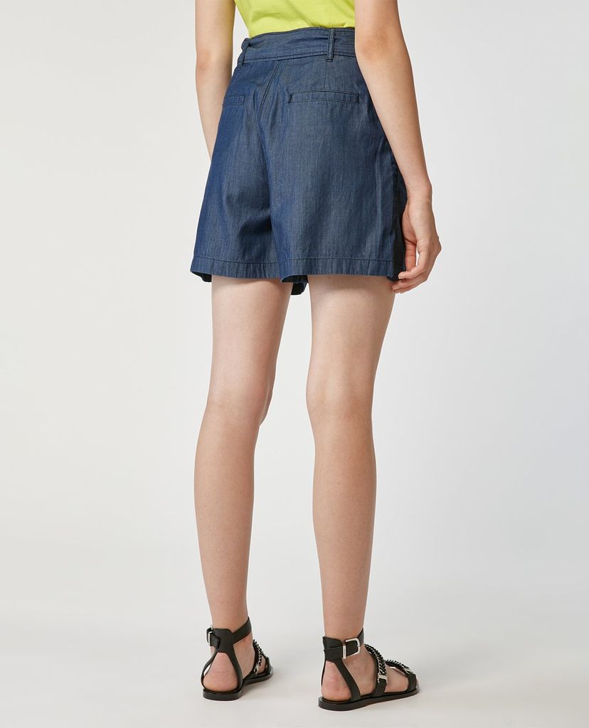 MAX&Co. - Quần shorts nữ lưng cao thắt nơ