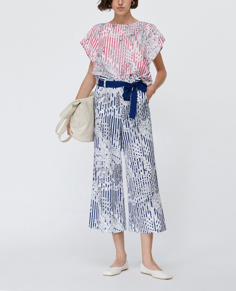 MAX&Co. - Áo kiểu nữ cổ tròn ngắn tay Poplin With Bow Back
