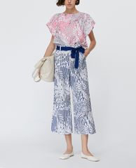 MAX&Co. - Áo kiểu nữ cổ tròn ngắn tay Poplin With Bow Back