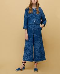 MAX&Co. - Quần jeans nữ ống rộng Denim Jacquard