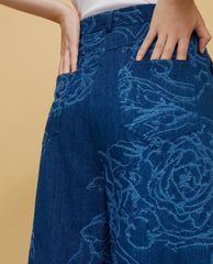 MAX&Co. - Quần jeans nữ ống rộng Denim Jacquard