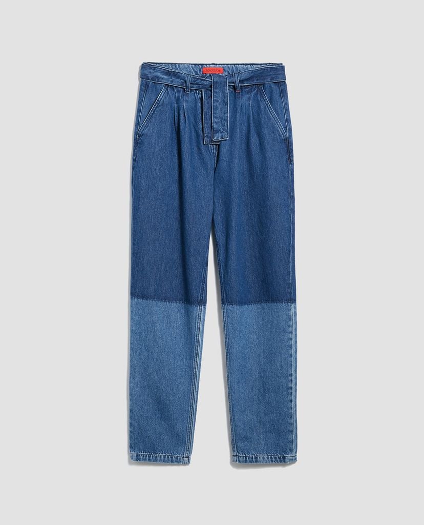 MAX&Co. - Quần jeans nữ phom suông Two Tone Carrot FIt