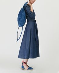 MAX&Co. - Đầm midi sơ mi Lightweight Denim
