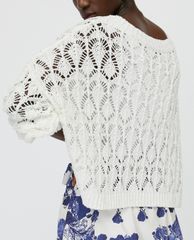 MAX&Co. - Áo len nữ tay dài cổ bẹt Tricot Lace