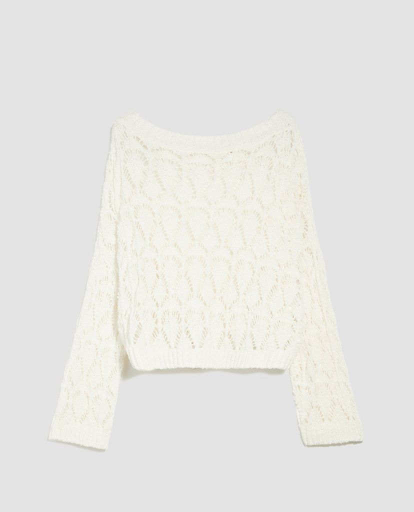 MAX&Co. - Áo len nữ tay dài cổ bẹt Tricot Lace