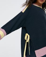 MAX&Co. - Áo cardigan nữ tay dài Colour Block With Ties
