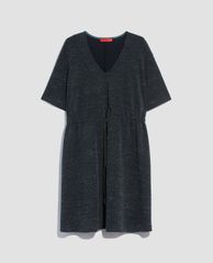 MAX&Co. - Đầm mini cổ V tay ngắn Tweed Knit