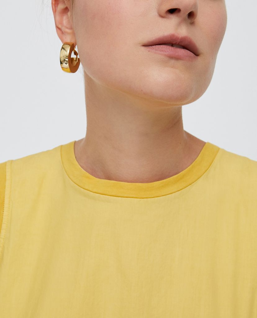 MAX&Co. - Áo kiểu nữ sát nách cổ tròn Poplin & Jersey