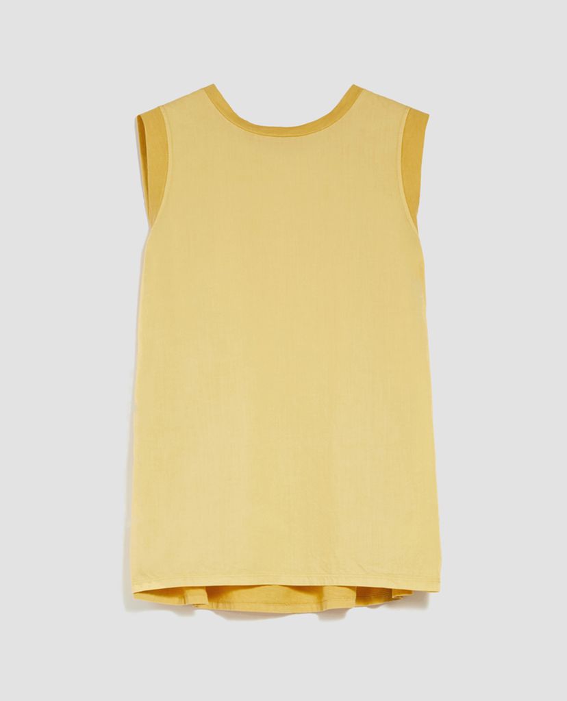 MAX&Co. - Áo kiểu nữ sát nách cổ tròn Poplin & Jersey