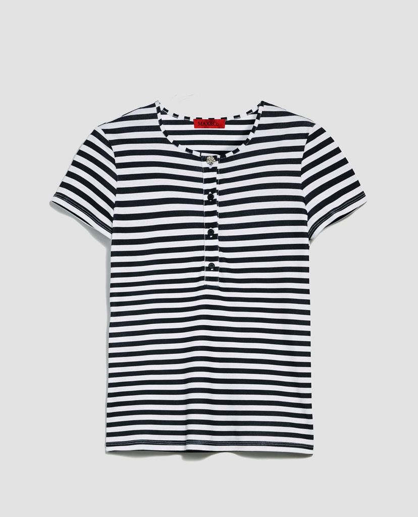 MAX&Co. - Áo thun nữ phối nút tròn Button Front Henley