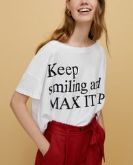 MAX&Co. - Áo thun nữ tay ngắn With Embroidered Graphic