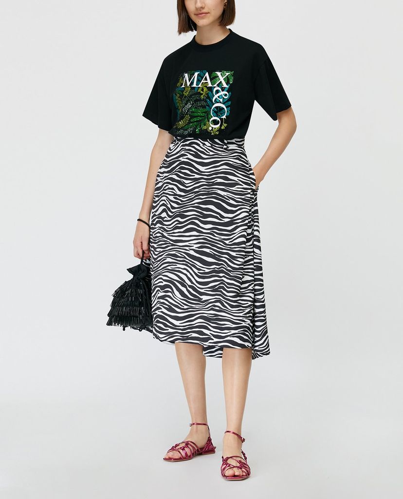 MAX&Co. - Áo thun nữ ngắn tay phối logo Micro Rhinestones