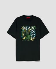 MAX&Co. - Áo thun nữ ngắn tay phối logo Micro Rhinestones