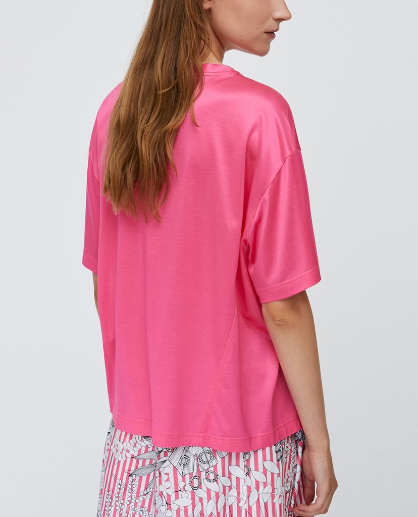 MAX&Co. - Áo thun nữ tay ngắn cổ tròn Glossy Jersey