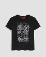 MAX&Co. - Áo thun nữ cổ tròn tay ngắn Cotton Printed
