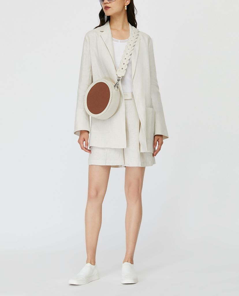 MAX&Co. - Áo blazer nữ tay dài phối thắt lưng Pure Linen