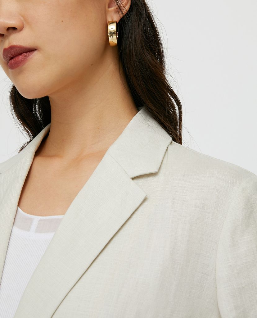 MAX&Co. - Áo blazer nữ tay dài phối thắt lưng Pure Linen