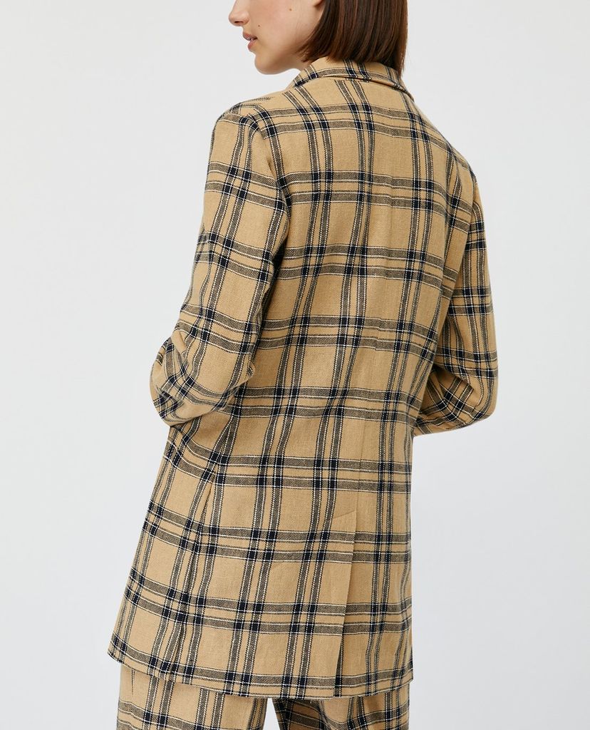 MAX&Co. - Áo blazer nữ kẻ sọc Linen And Cotton
