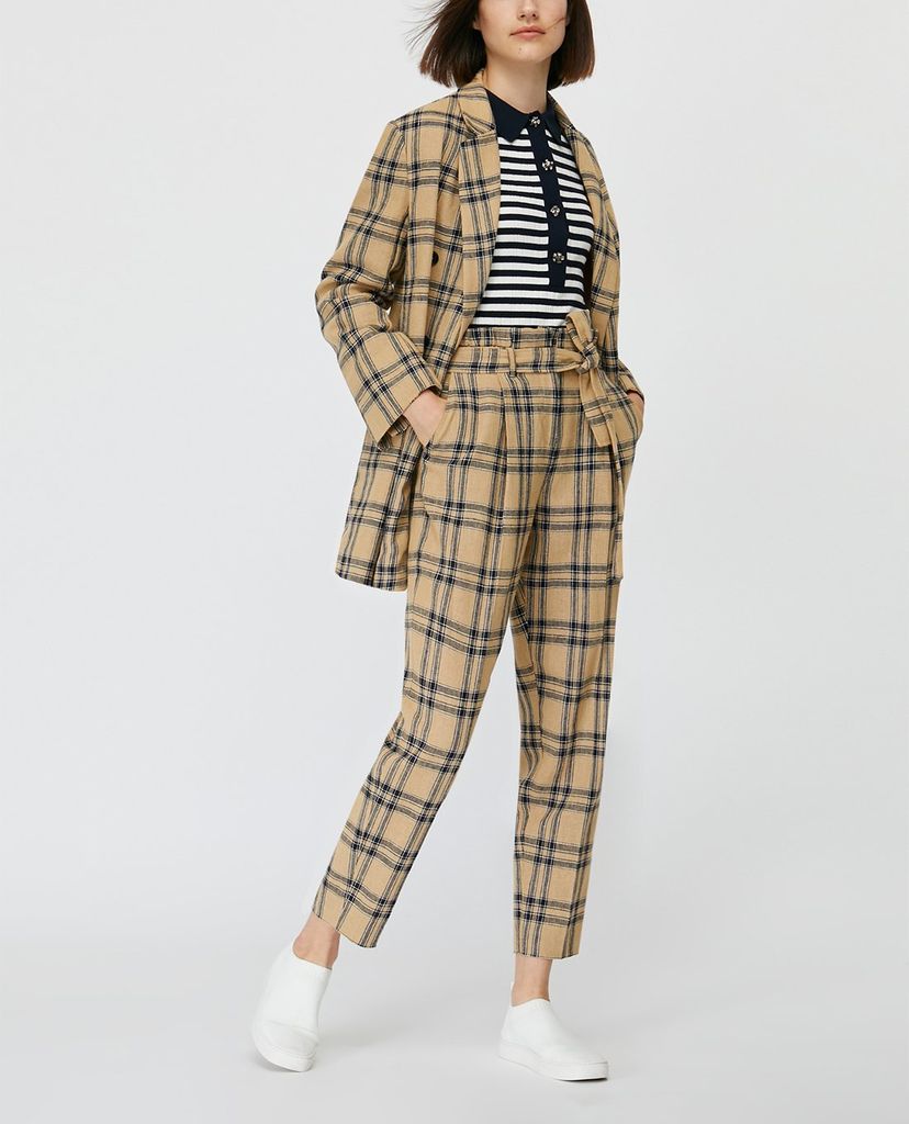 MAX&Co. - Áo blazer nữ kẻ sọc Linen And Cotton