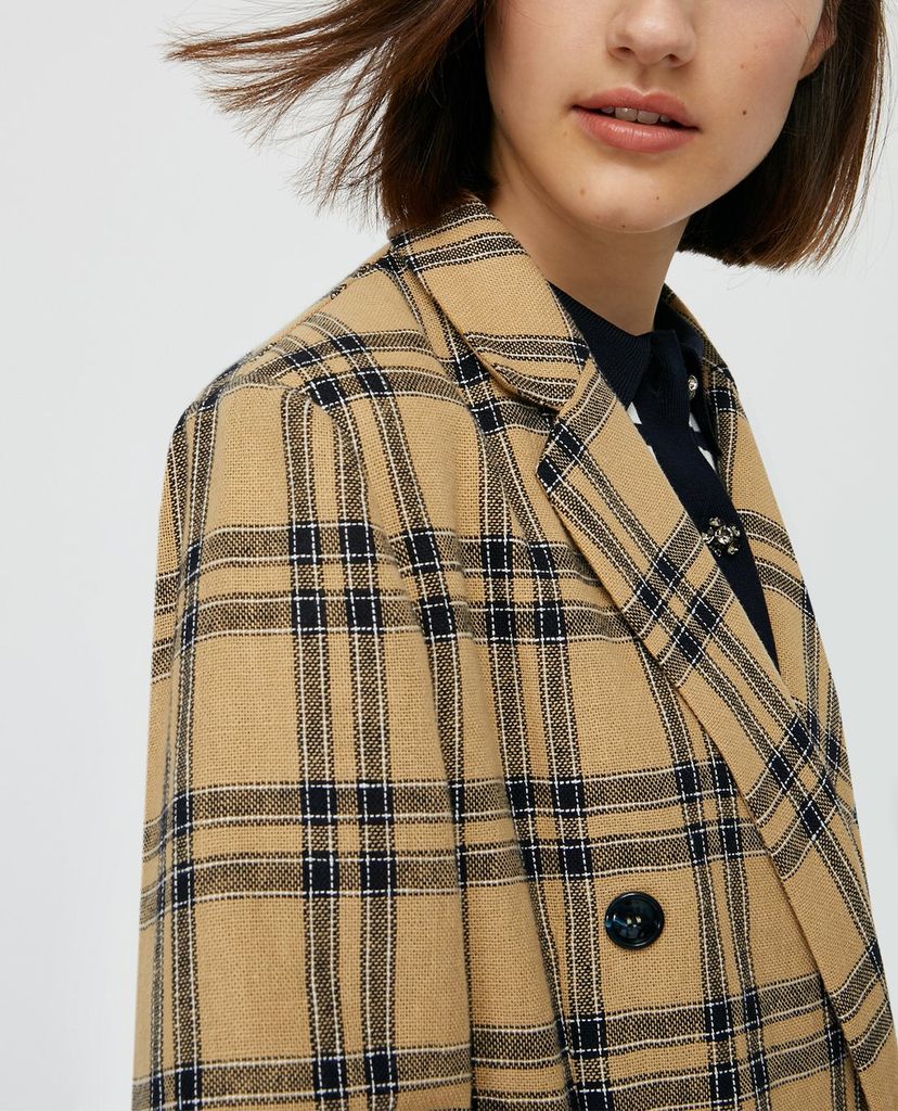 MAX&Co. - Áo blazer nữ kẻ sọc Linen And Cotton