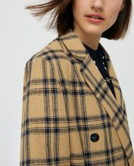 MAX&Co. - Áo blazer nữ kẻ sọc Linen And Cotton