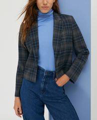 MAX&Co. - Áo blazer nữ tay dài phom ngắn Wool