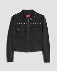 MAX&Co. - Áo khoác jeans nữ cổ gập phối nút kim loại