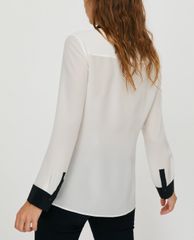 MAX&Co. - Áo sơ mi nữ tay dài cổ bẻ Pure Silk