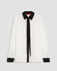 MAX&Co. - Áo sơ mi nữ tay dài cổ bẻ Pure Silk