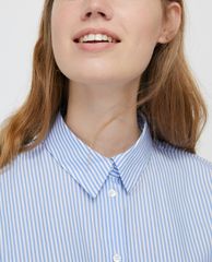 MAX&Co. - Áo sơ mi nữ tay dài kẻ sọc Cotton Poplin